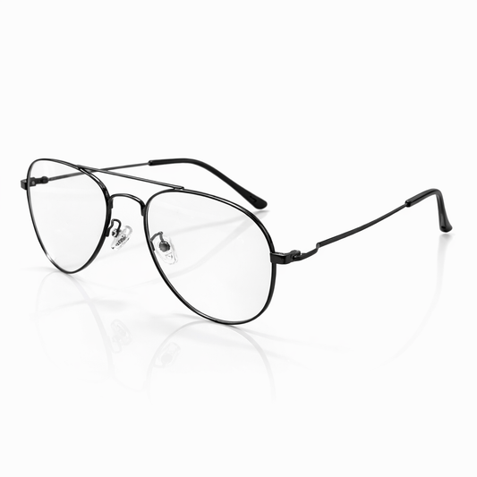 Black Aviator Medium Frame for Unisex E05-0017-4