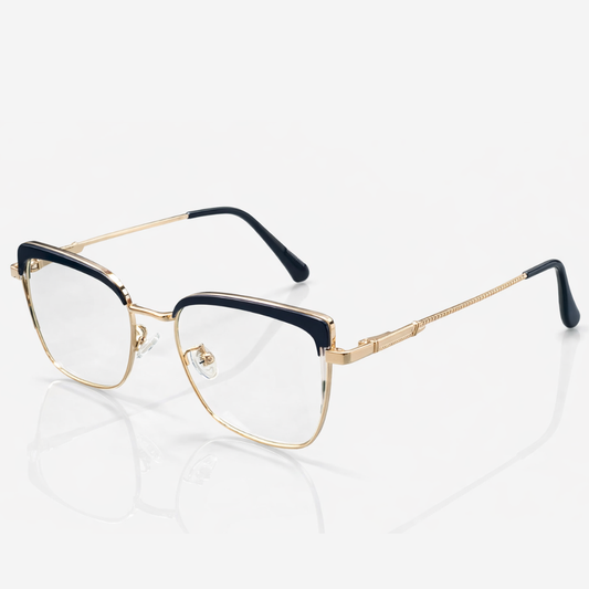 CateyeGolden Black Oval Medium Frame for Women E05-0022-15