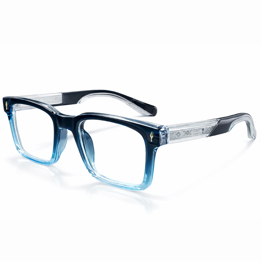 Blue Square Medium Frame for Unisex E05-0023-2