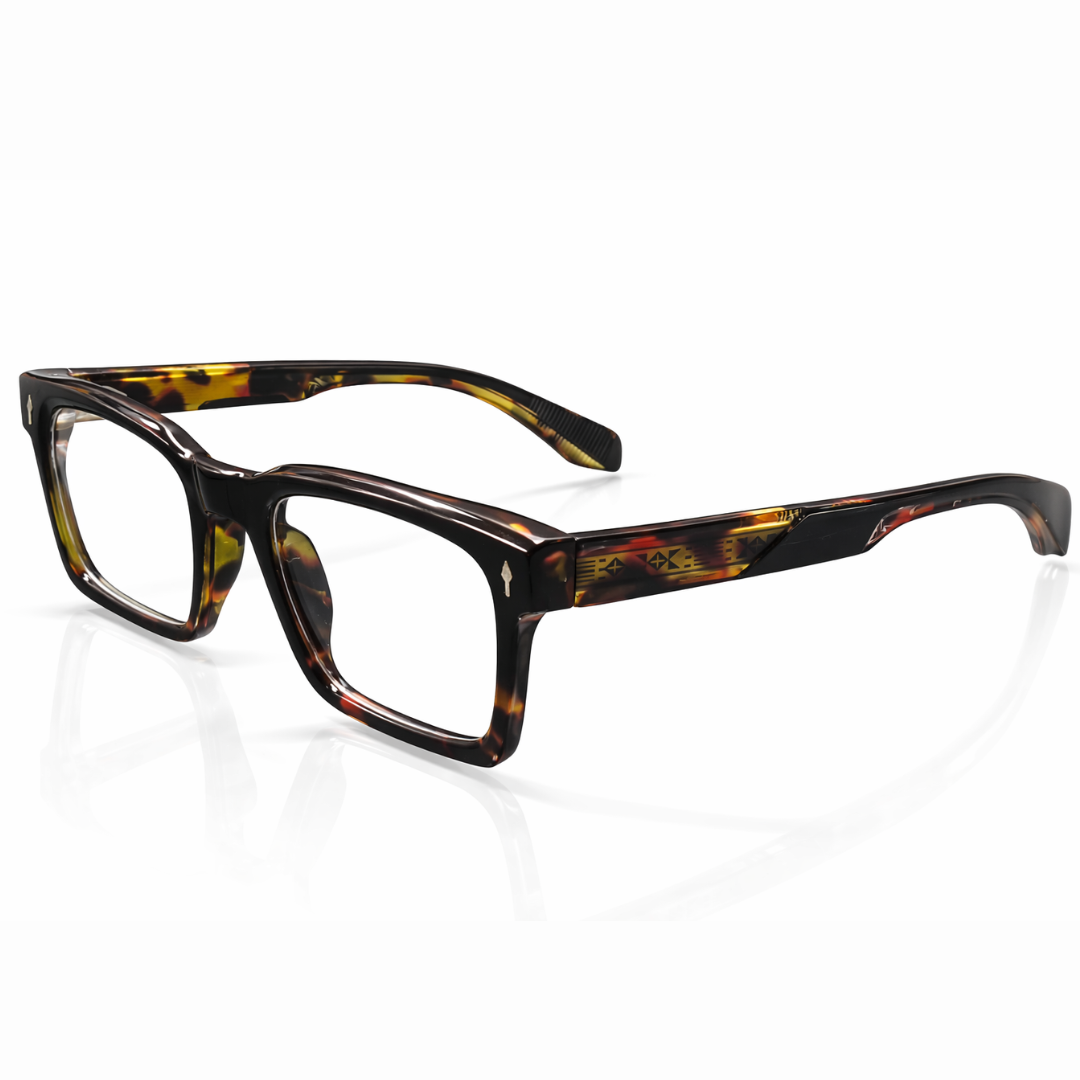 Demi (Leopard) Square Medium Frame for Unisex E05-0023-3