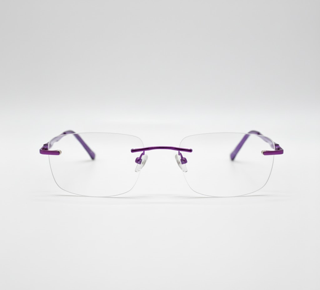 Rimless Rectangle BlueBlock Screen Glasses for Unisex E05-0004-1