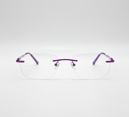 Rimless Rectangle BlueBlock Screen Glasses for Unisex E05-0004-1