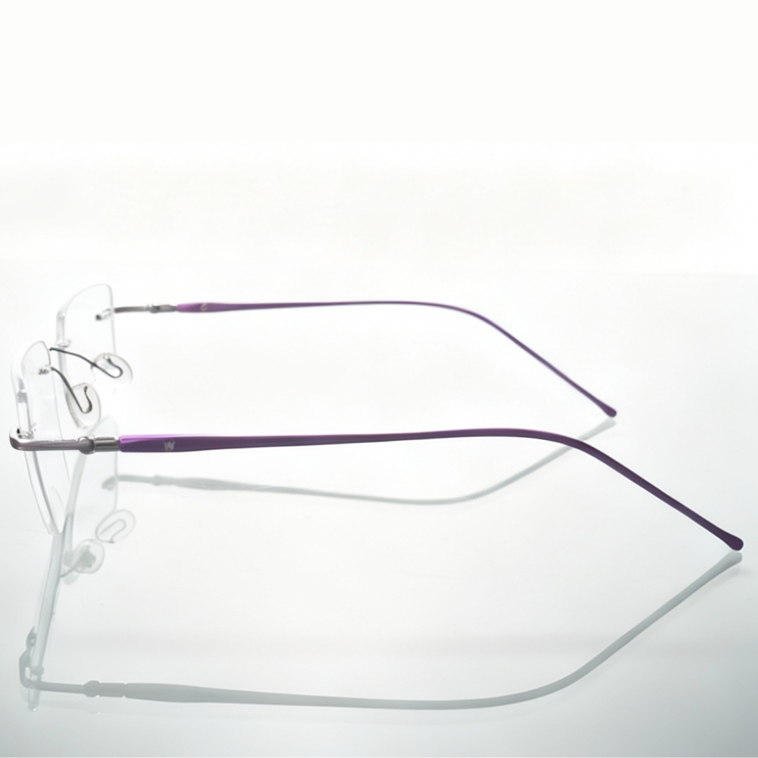 Rimless Rectangle BlueBlock Screen Glasses for Unisex E05-0004-1