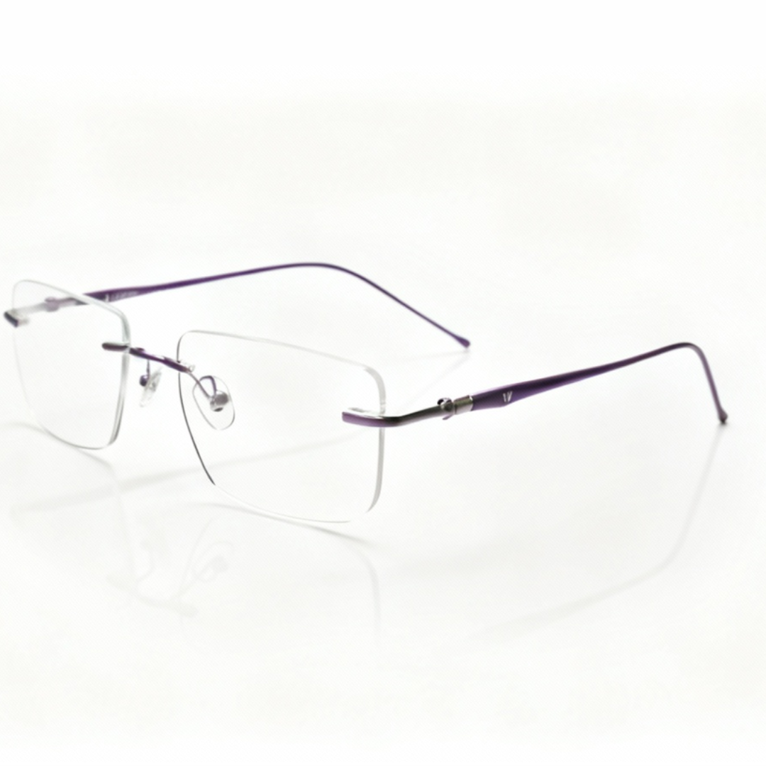 Rimless Rectangle BlueBlock Screen Glasses for Unisex E05-0004-1
