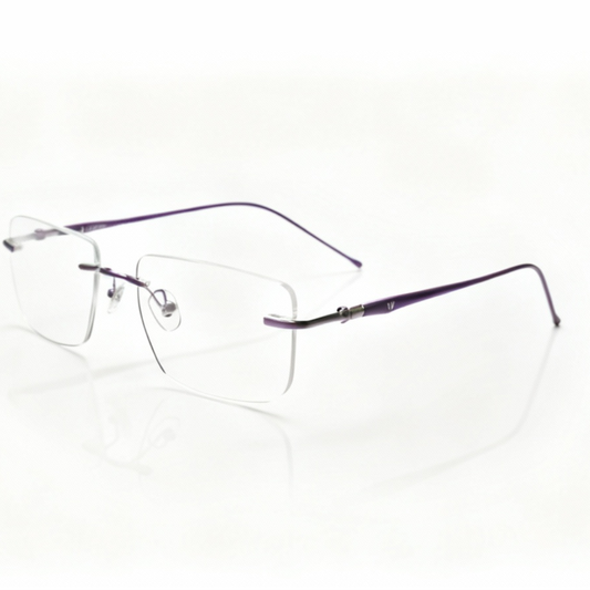 Rimless Rectangle BlueBlock Screen Glasses for Unisex E05-0004-1