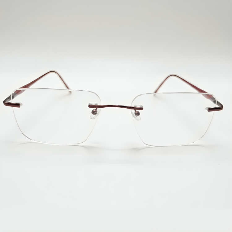 Rimless Rectangle Frame for Unisex E05-0004-2
