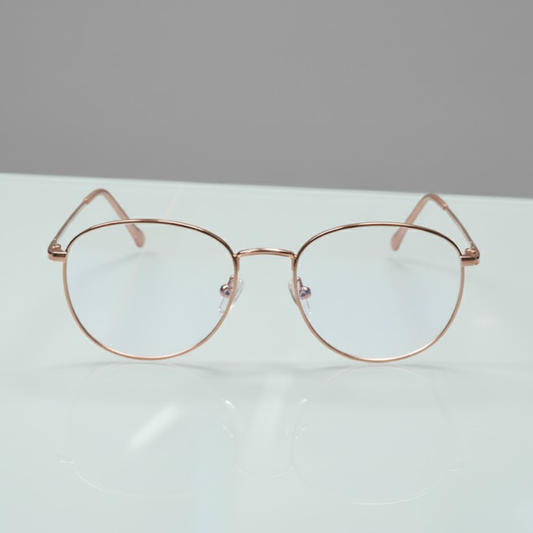 Rose Gold Round Frame for Unisex E05-0001-8