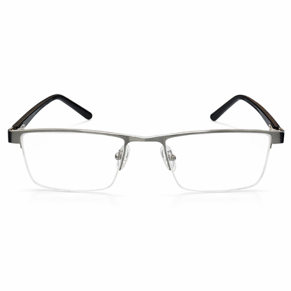Eyeglasses with black and silver frame premium prescription glasses,power sungalsses