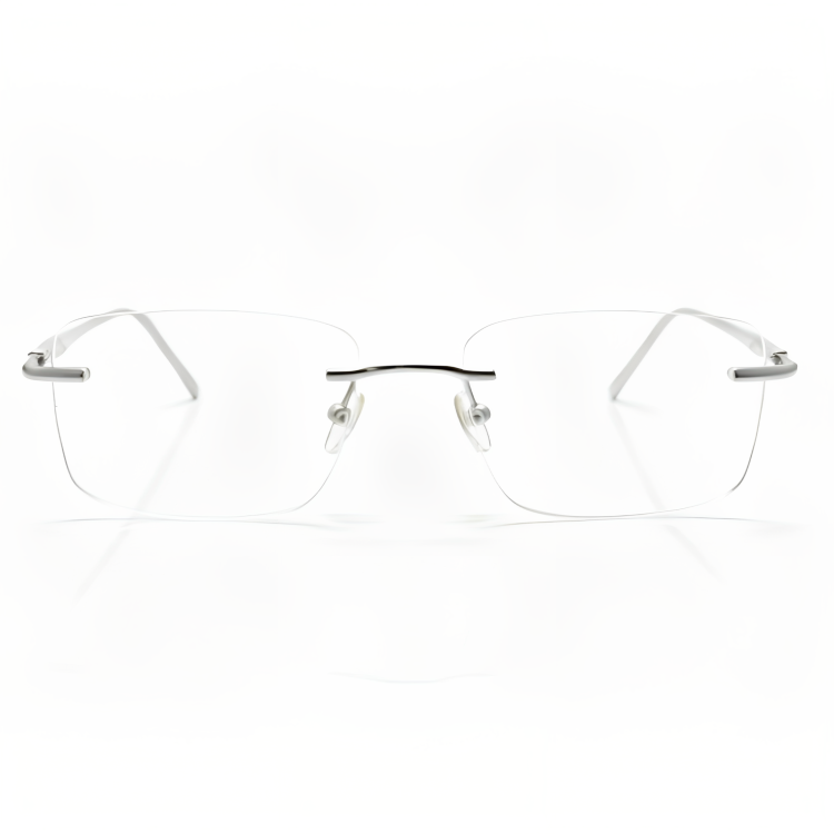 Rimless Rectangle BlueBlock Screen Glasses for Unisex E05-0004-5