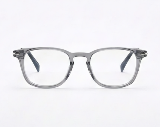 Transparent Grey Rectangle BlueBlock Screen Glasses for Unisex E05-0011-6