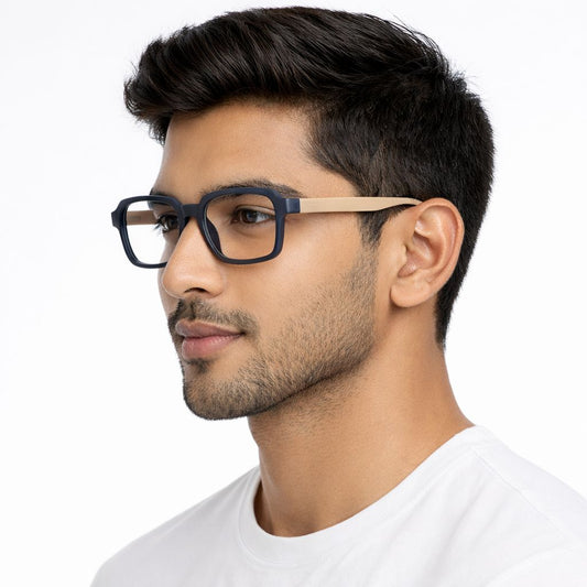 Blue Square Frame for Unisex E05-0009-4