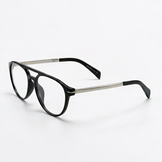 Black Aviator BlueBlock Screen Glasses for Unisex E05-0012-2