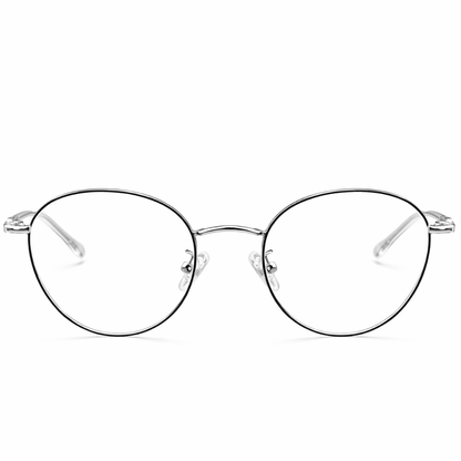 Round eyeglasses with thin metal frame premium prescription glasses,power sungalsses