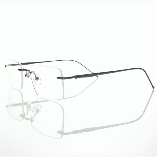 Rimless Rectangle BlueBlock Screen Glasses for Unisex E05-0004-9