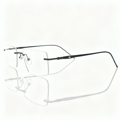 Rimless Rectangle BlueBlock Screen Glasses for Unisex E05-0004-8