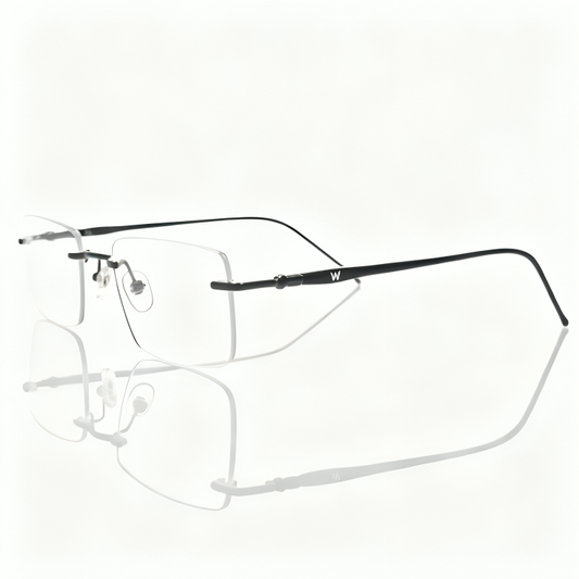 Rimless Rectangle BlueBlock Screen Glasses for Unisex E05-0004-8