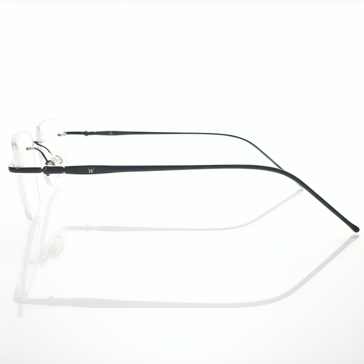 Rimless Rectangle Frame for Unisex E05-0004-9