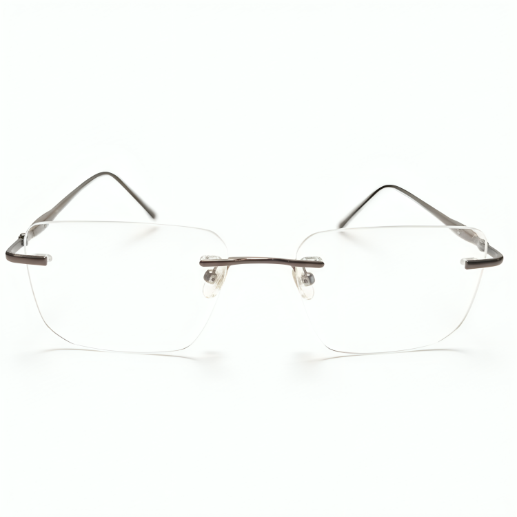 Rimless Rectangle Frame for Unisex E05-0004-7