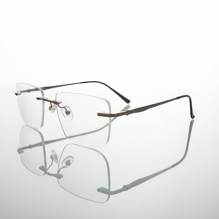 Rimless Rectangle BlueBlock Screen Glasses for Unisex E05-0004-7