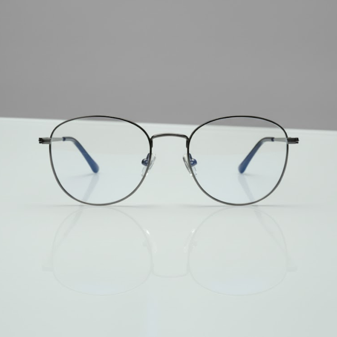 Round BlueBlock Screen Glasses for Unisex E05-0001-2