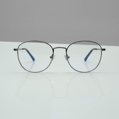 Round BlueBlock Screen Glasses for Unisex E05-0001-2
