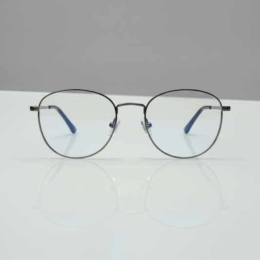 Round BlueBlock Screen Glasses for Unisex E05-0001-2
