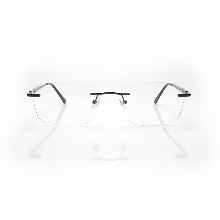 Rimless Rectangle BlueBlock Screen Glasses for Unisex E05-0004-9