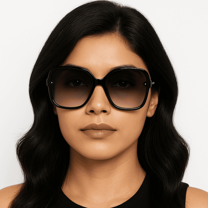 eyedigo-cat-eye-Stylish sunslasses-gradient-black-black-flaunt-model-S09-0010 4