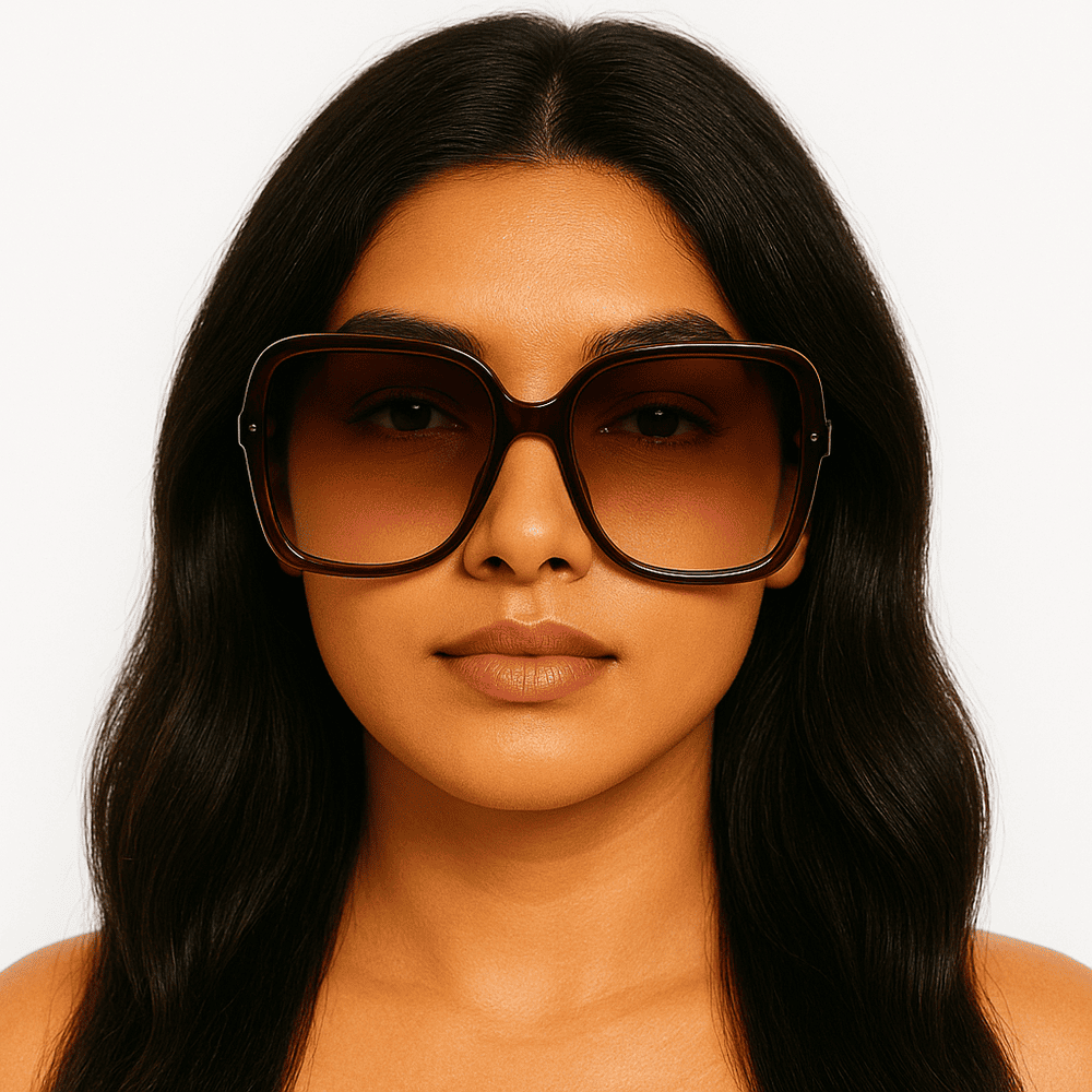 eyedigo-cat-eye-Stylish sunslasses-gradient-brown-brown-flaunt-model-S09-0010 2