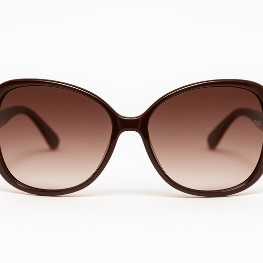 eyedigo-cat-eye-Stylish sunslasses-gradient-brown-brown-velvet-front-S09-0011 1