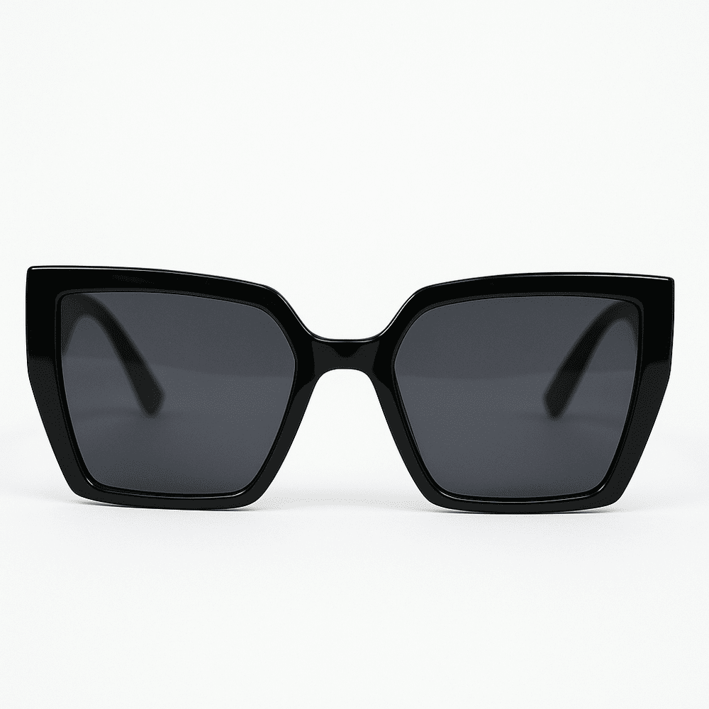 eyedigo-oversize-Stylish sunslasses-black-black-phantom-front-S09-0009 2