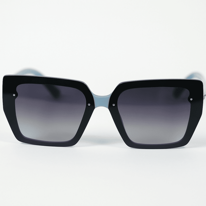 eyedigo-oversize-Stylish sunslasses-black-light-blue-ember-front-S10-0020 5