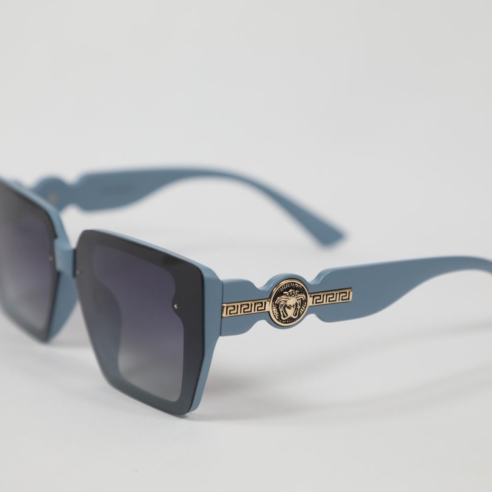 eyedigo-oversize-Stylish sunslasses-black-light-blue-ember-front-S10-0020 5