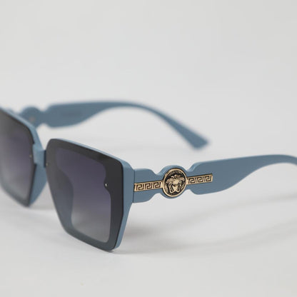 eyedigo-oversize-Stylish sunslasses-black-light-blue-ember-front-S10-0020 5