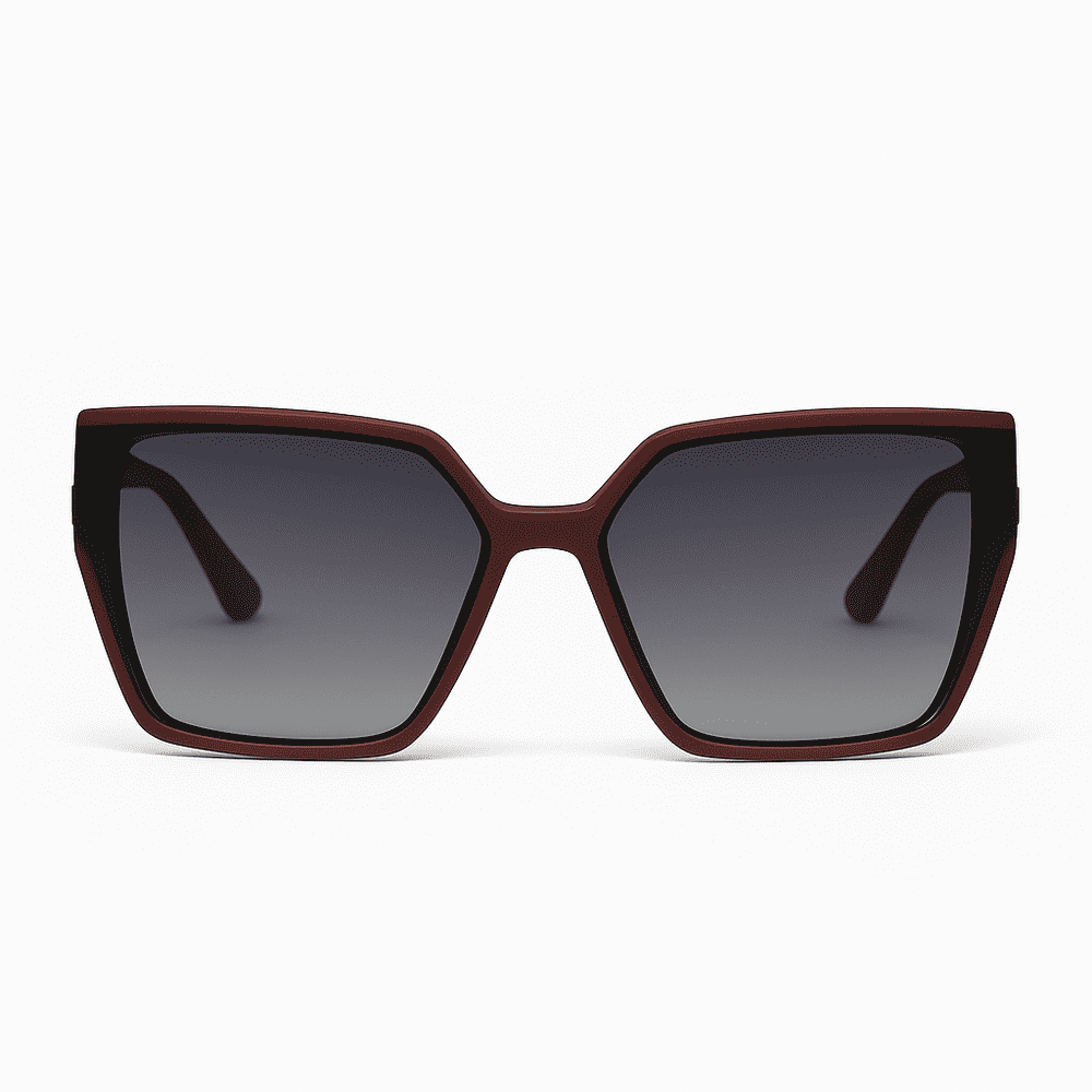 eyedigo-oversize-Stylish sunslasses-black-maroon-blaze-front-S10-0021 7