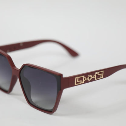 eyedigo-oversize-Stylish sunslasses-black-maroon-blaze-front-S10-0021 7