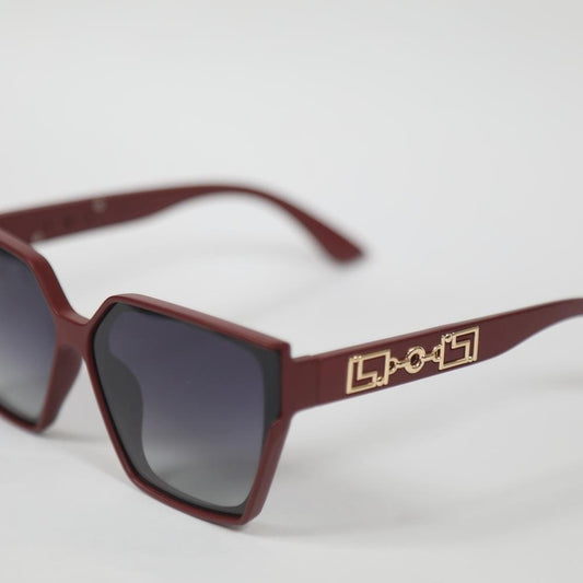 eyedigo-oversize-Stylish sunslasses-black-maroon-blaze-front-S10-0021 7