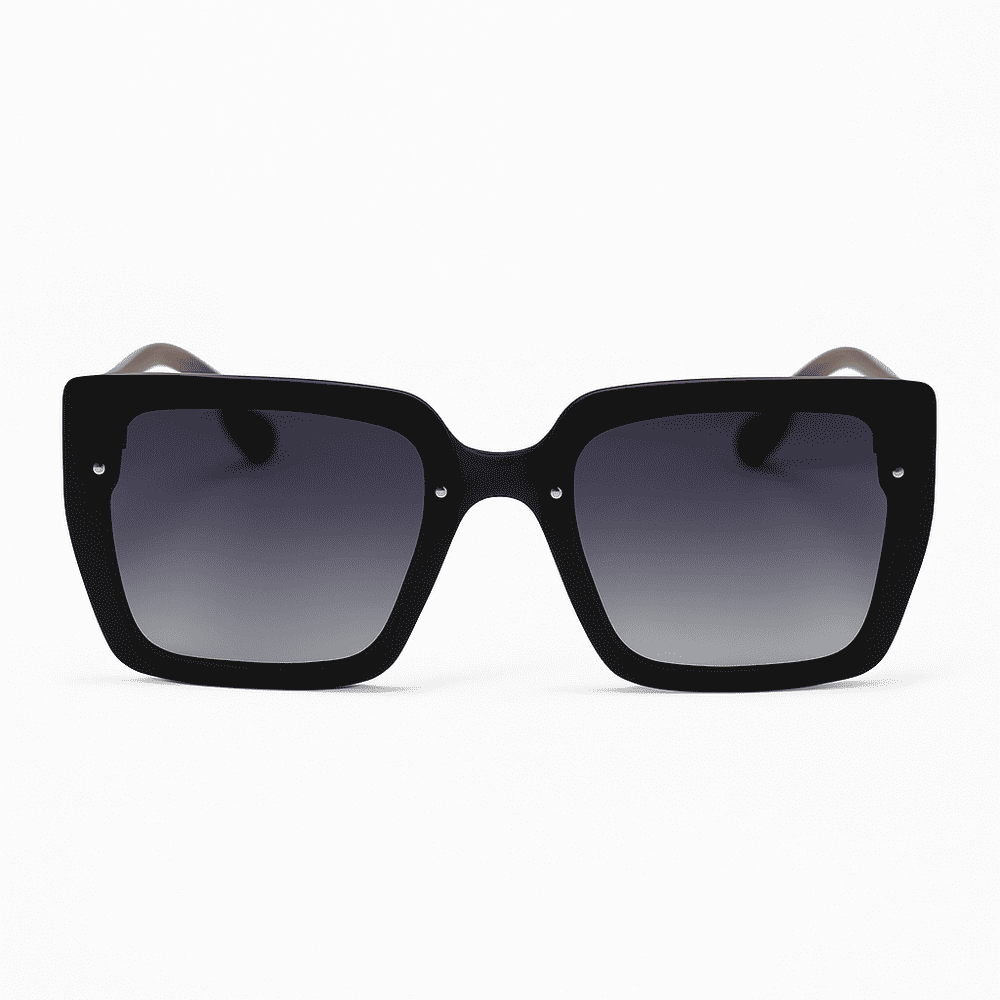 eyedigo-oversize-Stylish sunslasses-black-maroon-ember-front-S10-0020 6