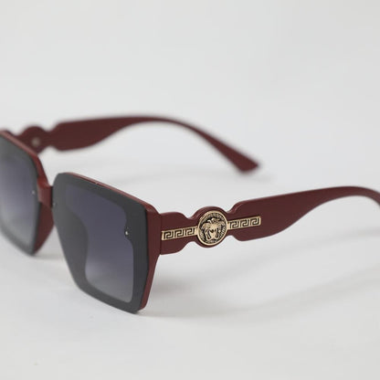 eyedigo-oversize-Stylish sunslasses-black-maroon-ember-front-S10-0020 6