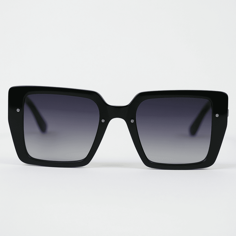 eyedigo-oversize-Stylish sunslasses-gradient-black-white-ember-front-S10-0020 1