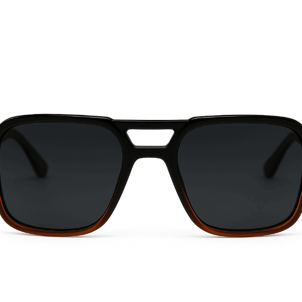 eyedigo-wayfarer-Stylish sunglasses-black-black-brown-apex-front-S10-0013 5