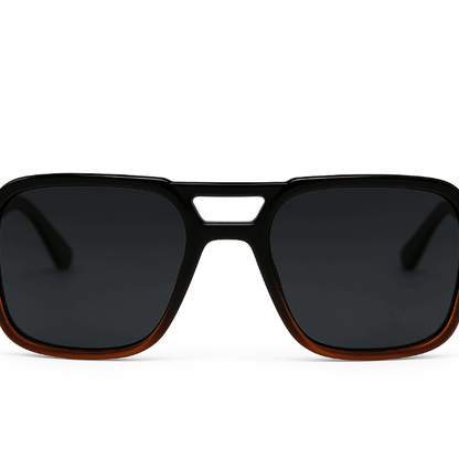 eyedigo-wayfarer-Stylish sunglasses-black-black-brown-apex-front-S10-0013 5
