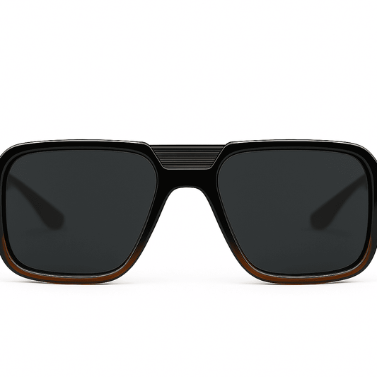 eyedigo-wayfarer-Stylish Power Sunglasses -black-black-brown-noir-front-S10-0014 2
