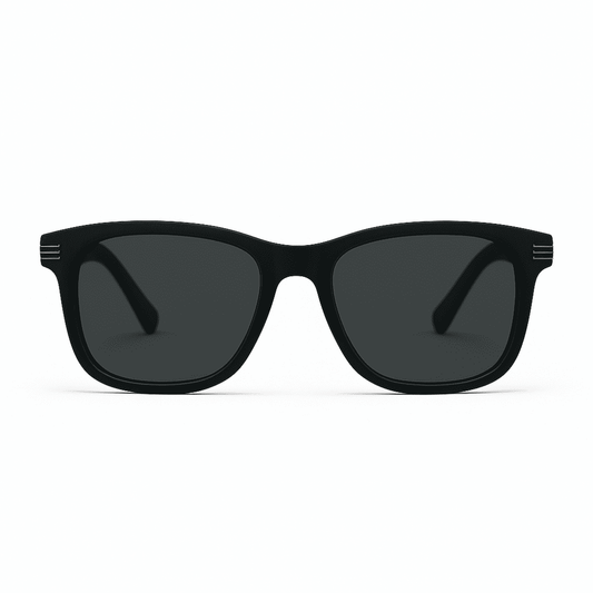 eyedigo-wayfarer-Stylish sunglasses-black-black-grey-drift-front-S10-0018 2