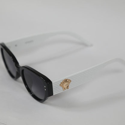 eyedigo-wayfarer-Stylish sunglasses-black-black-white-shadow-front-S10-0022 4