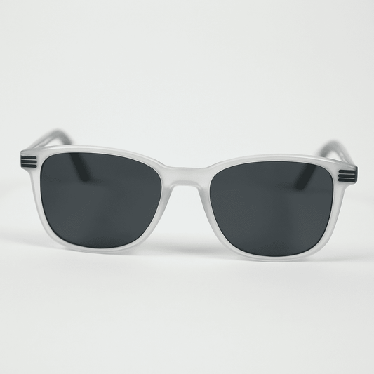 eyedigo-wayfarer-Stylish sunglasses-black-clear-drift-front-S10-0018 4