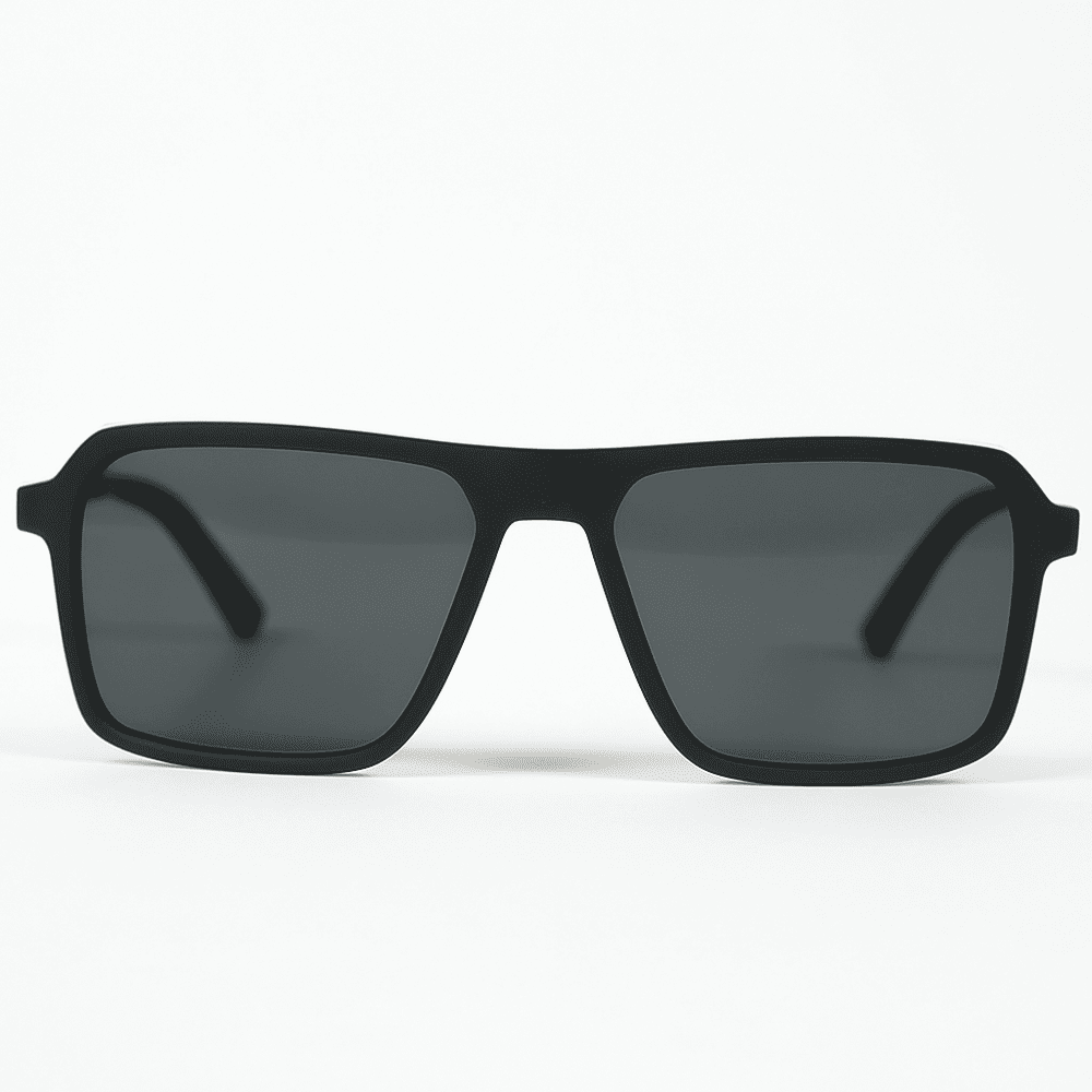 eyedigo-wayfarer-Stylish sunglasses-black-matte-black-bolt-front-S10-0019 5