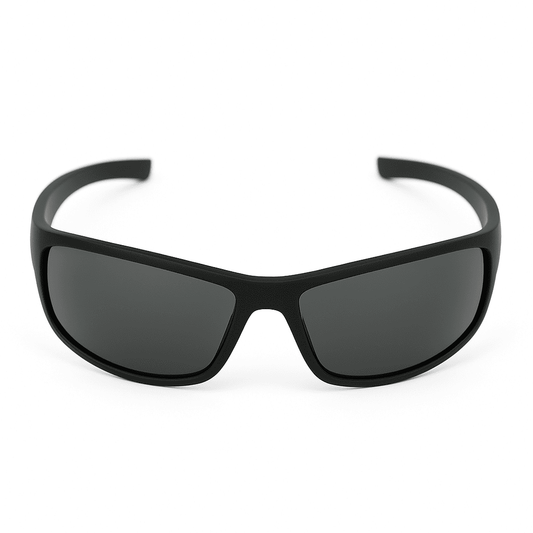 eyedigo-wayfarer-Stylish sunglasses-black-matte-black-wraparound-front-S10-0016 3