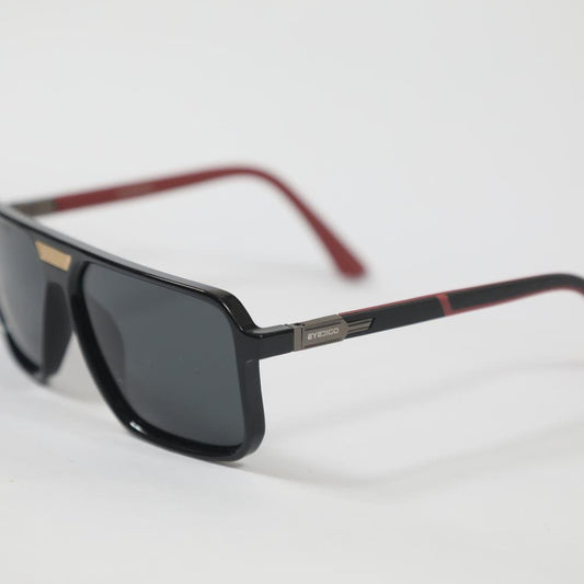 eyedigo-wayfarer-Stylish sunglasses-black-red-nova-front-S10-0017 1