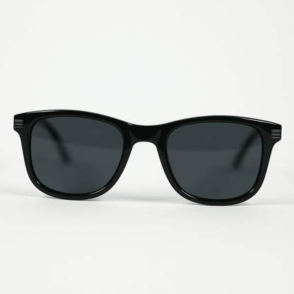 eyedigo-wayfarer-Stylish sunglasses-black-shiny-black-drift-front-S10-0018 5